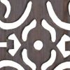 67" Brown Wood Folding Three Panel Screen Room Divider