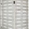 72" White Solid Wood Panel Screen Room Divider