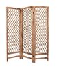 69" Natural Solid Wood Panel Screen Room Divider