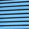 67" Blue Wood Folding Three Panel Screen Room Divider