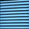 67" Blue Wood Folding Three Panel Screen Room Divider