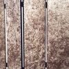 84" Bronze Fabric Folding Four Panel Screen Room Divider