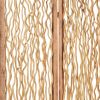 69" Brown Solid Wood Panel Screen Room Divider
