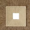 Set of Two Brown Abstract Geometric Sandstone Square Hanging Wall Decor