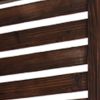72" Brown Solid Wood Panel Screen Room Divider