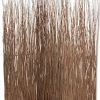 84" Brown Wood Folding Three Panel Screen Room Divider