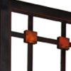 84" Brown Folding Four Panel Screen Room Divider