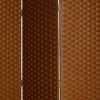 72" Dark Brown Folding Three Panel Screen Room Divider