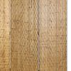 72" Gold Wood Folding Three Panel Screen Room Divider