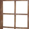 84" Brown Glass Folding Three Panel Screen Room Divider