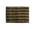 70" X 50" Black Brown And Ivory Faux Fur Leopard Plush Throw Blanket