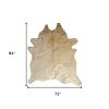 6' X 7' Natural Cowhide Cowhide Print Area Rug