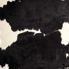 6' X 7' Black And White Cowhide Animal Print Area Rug