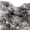 2' X 3' Gray Genuine Sheepskin Animal Print Shag Area Rug