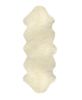 6' Natural Genuine Sheepskin Animal Print Shag Area Rug
