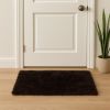 2' X 3' Chocolate Faux Fur Animal Print Area Rug