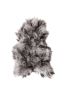Metallic Silver Animal Print Area Rug