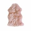 2' X 3' Pink Genuine Sheepskin Shag Area Rug