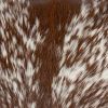 18" Brown and White Cowhide Throw Pillow
