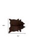6' X 7' Chocolate Cowhide Area Rug