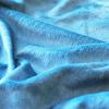 6' X 7' Blue Cowhide Area Rug