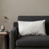 12" X 20" Off White Cowhide Throw Pillow