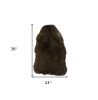 2' X 3' Green And Black Genuine Sheepskin Shag Area Rug