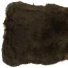 2' X 3' Green And Black Genuine Sheepskin Shag Area Rug