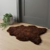 2' X 3' Chocolate Cowhide Hand Woven Area Rug