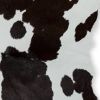 2' X 3' Brown And White Cowhide Abstract Hand Woven Area Rug