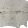 6' X 7' Gray Cowhide Hand Tufted Area Rug