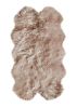 4' X 6' Pink Genuine Sheepskin Shag Area Rug