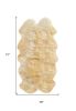 4' X 6' Gold Genuine Sheepskin Animal Print Shag Area Rug
