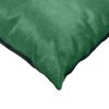 12" X 20" Green Cowhide Throw Pillow