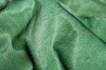 6' X 7' Green Cowhide Area Rug