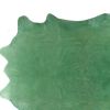 6' X 7' Green Cowhide Area Rug
