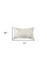 12 X 20 Black And White Cowhide Throw Pillow