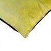 Set of Two 18" Yellow Cowhide Throw Pillows