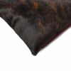 Set of Two 12" X 20" Chocolate Cowhide Cowhide Throw Pillows