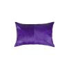 12 X 20 Purple Cowhide Throw Pillow