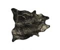 5' X 7' Black And Gold Cowhide Cowhide Print Area Rug