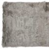 3' X 5' Gray Faux Fur Shag Area Rug