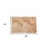 5' X 8' Off White Shag Area Rug