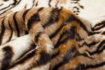 5' X 8' Brown And Black Animal Print Washable Area Rug