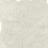 5' X 8' Off White Faux Fur Hand Knotted Washable Area Rug