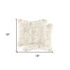 18" X 18" X 5" Gradient Tan Faux  Pillow 2 Pack