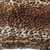 Set of Two 18" Black and Orange Faux Fur Throw Pillow