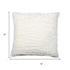 Set of Two Ivory Faux Fur Throw Pillow