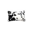 Set of Two 12" X 20" Black and White Throw Pillows