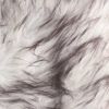 Set of Two 12" X 20" Chocolate Faux Fur Throw Pillow